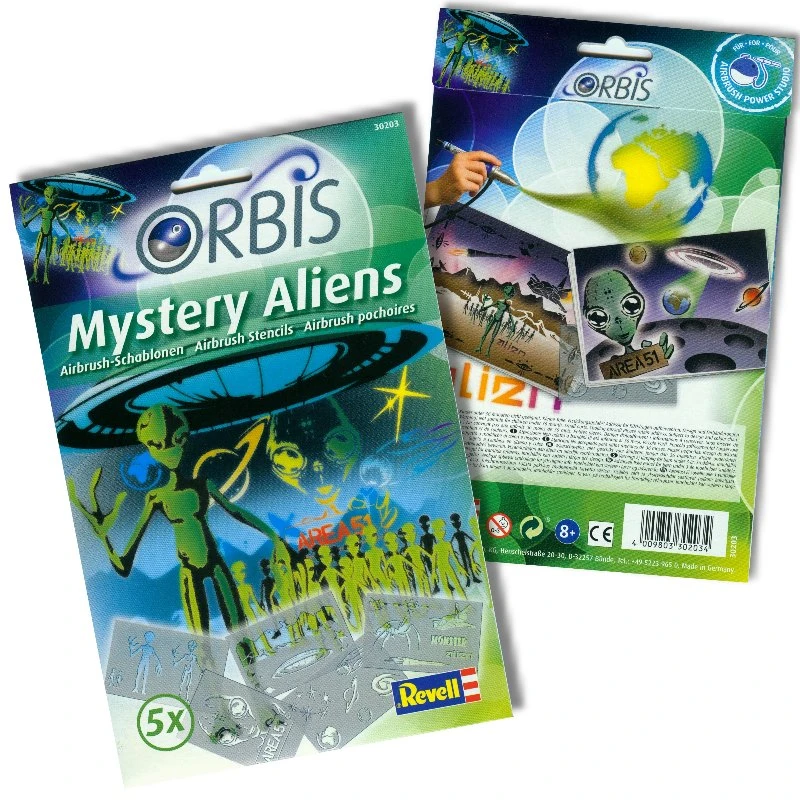 Revell Orbis Schablonen Mystery Aliens 30203 2 Revell Orbis Schablonen Mystery Aliens 30203 – Bild 2