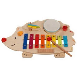 Musikstation Igel Mit Notenheft (goki 61883) -Kinderspielzeug 61883 musikstation igel