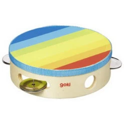 Tamburin Mit Schellen Regenbogen (goki 61920)