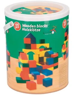 100 Bausteine Holz