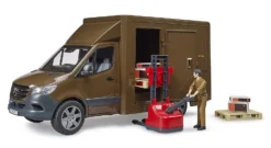 BRUDER 02678 - MB Sprinter UPS Mit Fahrer Und Zubehör -Kinderspielzeug bruder 02678 mb sprinter upsmkwjyrxkmh1fc