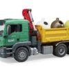 BRUDER 03753 - MAN TGS Kran LKW Mit Altglascontainer