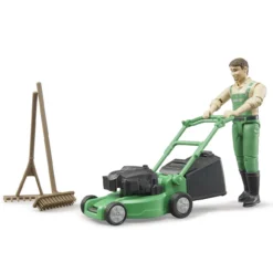 Bruder Bworld 62103 - Gärtner Mit Rasenmäher