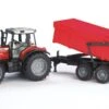 BRUDER 02045 Massey Ferguson 7480 Wannenkippanhänger