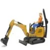 Bruder Bworld 62002 JCB Mikrobagger 8010 CTS Mit Bauarbeiter