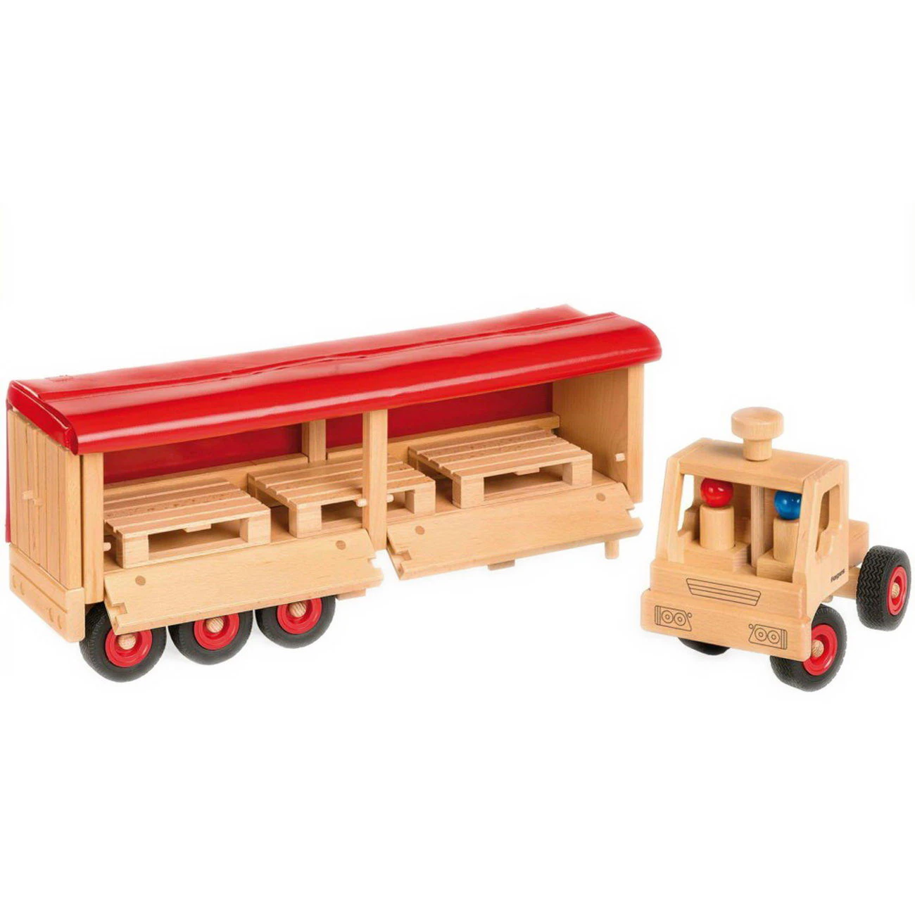 Fagus Sattelschlepper (10-81) Holzspielzeug 3 Fagus Sattelschlepper (10-81) Holzspielzeug – Bild 3