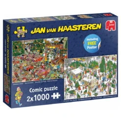 Jumbo Puzzle - Weihnachtsgeschenke (van Haasteren) - 2x 1000 Teile