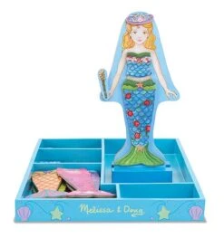 Melissa & Doug Magnetische Anziehpuppe Meerjungfrau