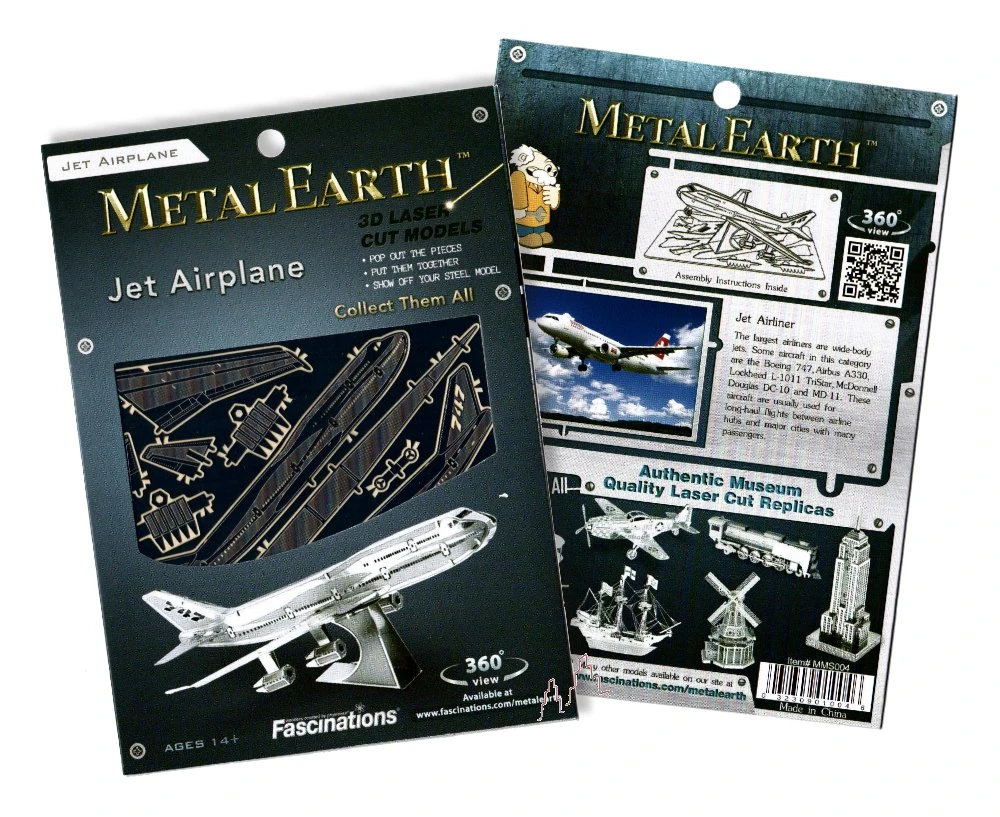 Metal Earth - Passagierflugzeug Boeing 747 2 Metal Earth - Passagierflugzeug Boeing 747 – Bild 2