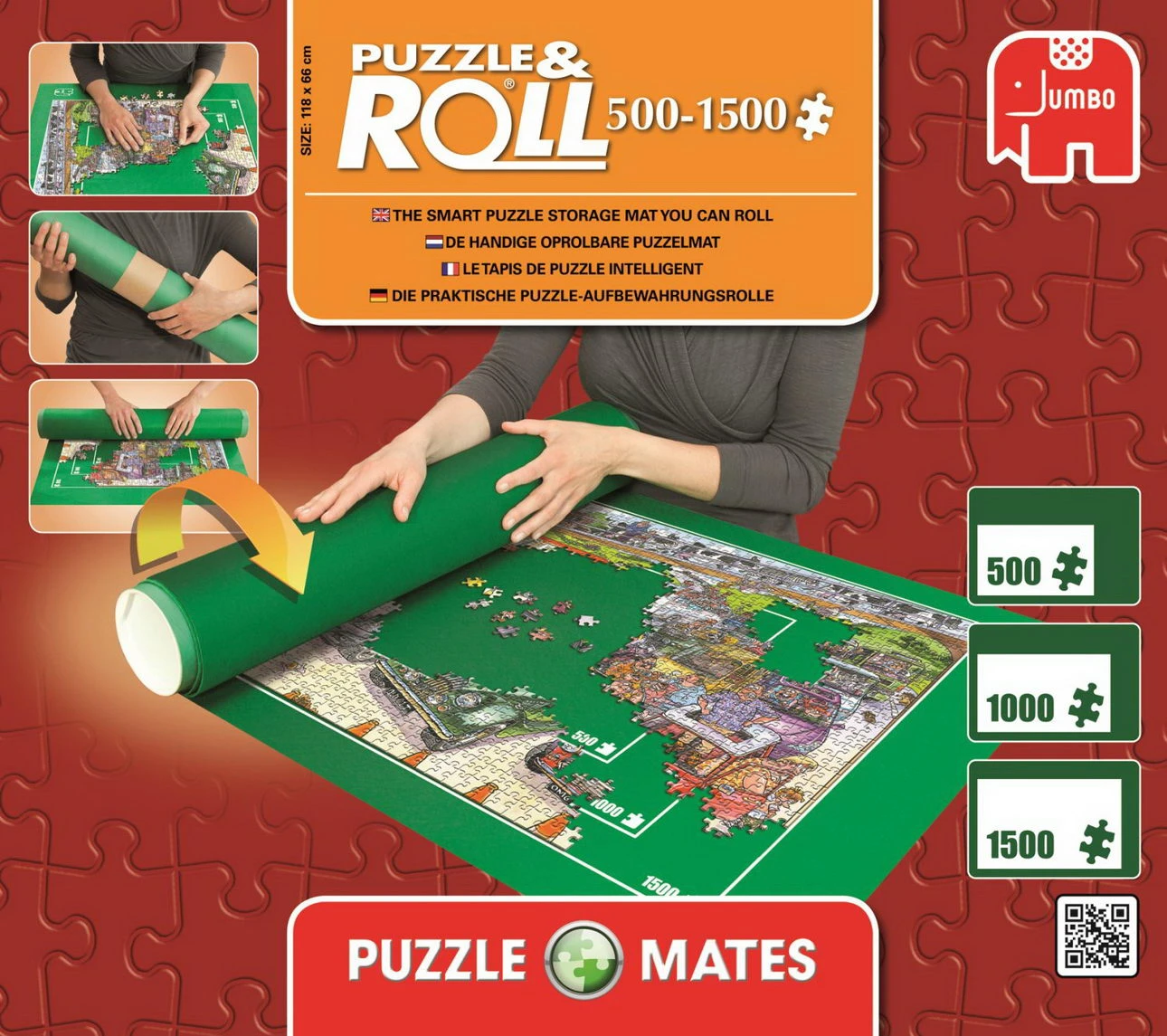 Puzzlematte Puzzle & Roll 500 - 1500 Teile (Jumbo) 2 Puzzlematte Puzzle & Roll 500 - 1500 Teile (Jumbo) – Bild 2