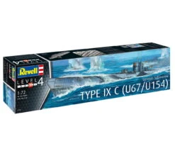 Revell 05166 - Deutsches U-Boot TYP IXC U67 U154 Modell -Kinderspielzeug revell 05166 deutsches u boot typ ixc u67