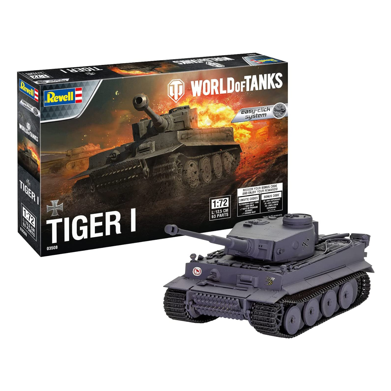 Revell 03508 - Tiger I - World Of Tanks Easy-click 1 Revell 03508 - Tiger I - World Of Tanks Easy-click