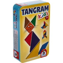 Tangram Kids Reisespiel Metalldose (Schmidt 51406) -Kinderspielzeug schmidt 51406 tangram kids