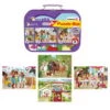 Puzzle Box - 4 Schleich Horse Club Puzzle Im Metallkoffer (Schmidt 56515)