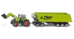 SIKU 1949 - Claas Traktor Mit Frontlader Dolly Und Muldenkipper 1:50