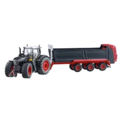 SIKU 8520 - Fendt 1046 Vario Mit Strautmann Universalstreuer (blackline) - Limitiertes Sondermodell