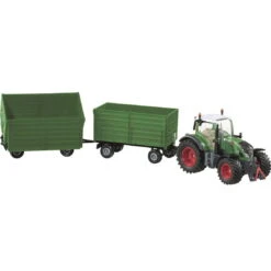 SIKU 8519 - Fendt 722 Vario Mit 2 Zwei-Achs-Anhängern - Limitiertes Sondermodell