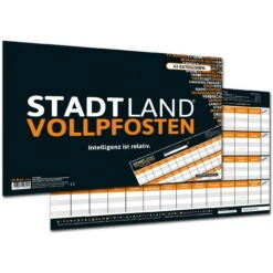 Classic - STADT LAND VOLLPFOSTEN - Intelligenz Ist Relativ - A3 (DENKRIESEN)
