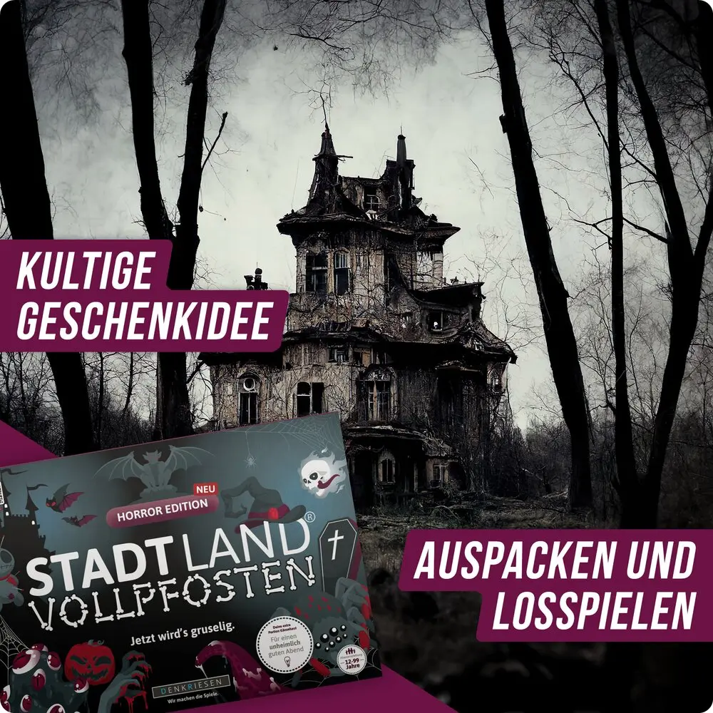 Horror Edition - STADT LAND VOLLPFOSTEN (DENKRIESEN) 1 Horror Edition - STADT LAND VOLLPFOSTEN (DENKRIESEN)