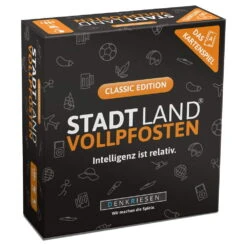 Classic - Kartenspiel STADT LAND VOLLPFOSTEN (DENKRIESEN) -Kinderspielzeug stadt land vollpfosten kartenspiel classic edition