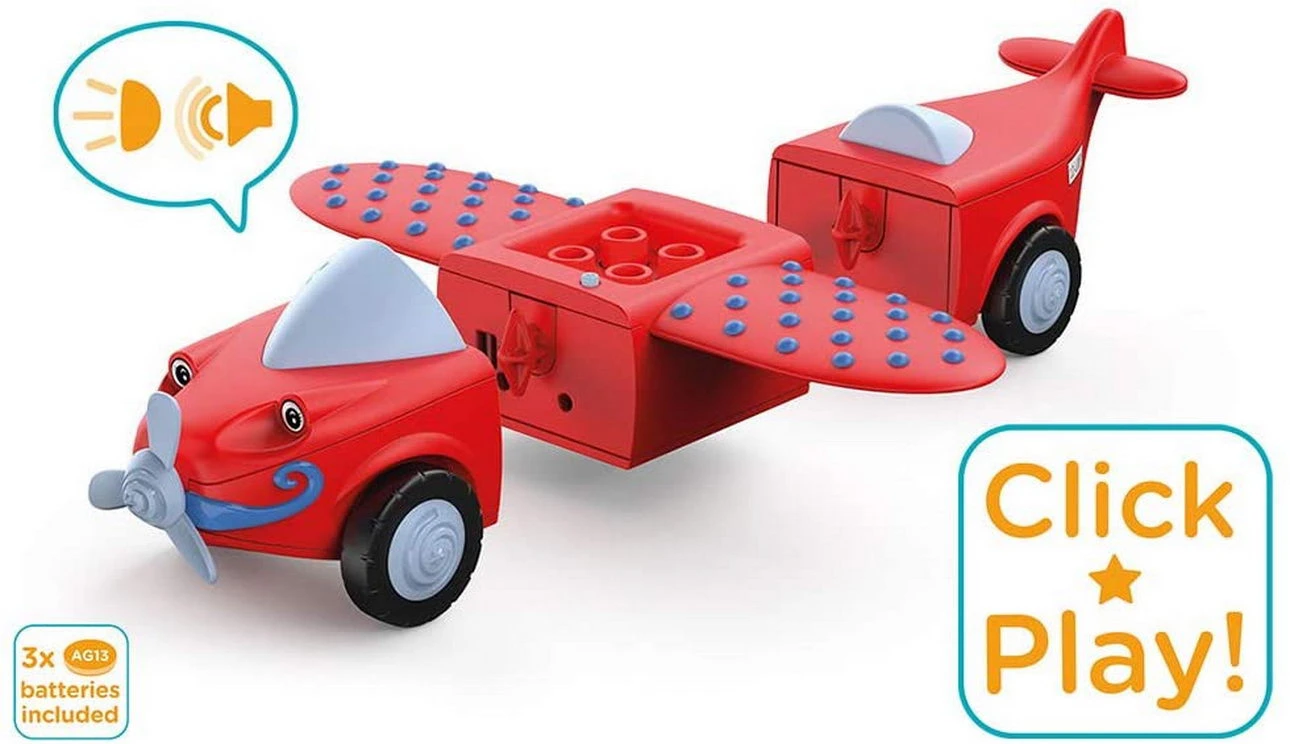 SIKU 0116 - Toddys - Leo Loopy - Flugzeug Auto Rot Hellblau 1 SIKU 0116 - Toddys - Leo Loopy - Flugzeug Auto Rot Hellblau
