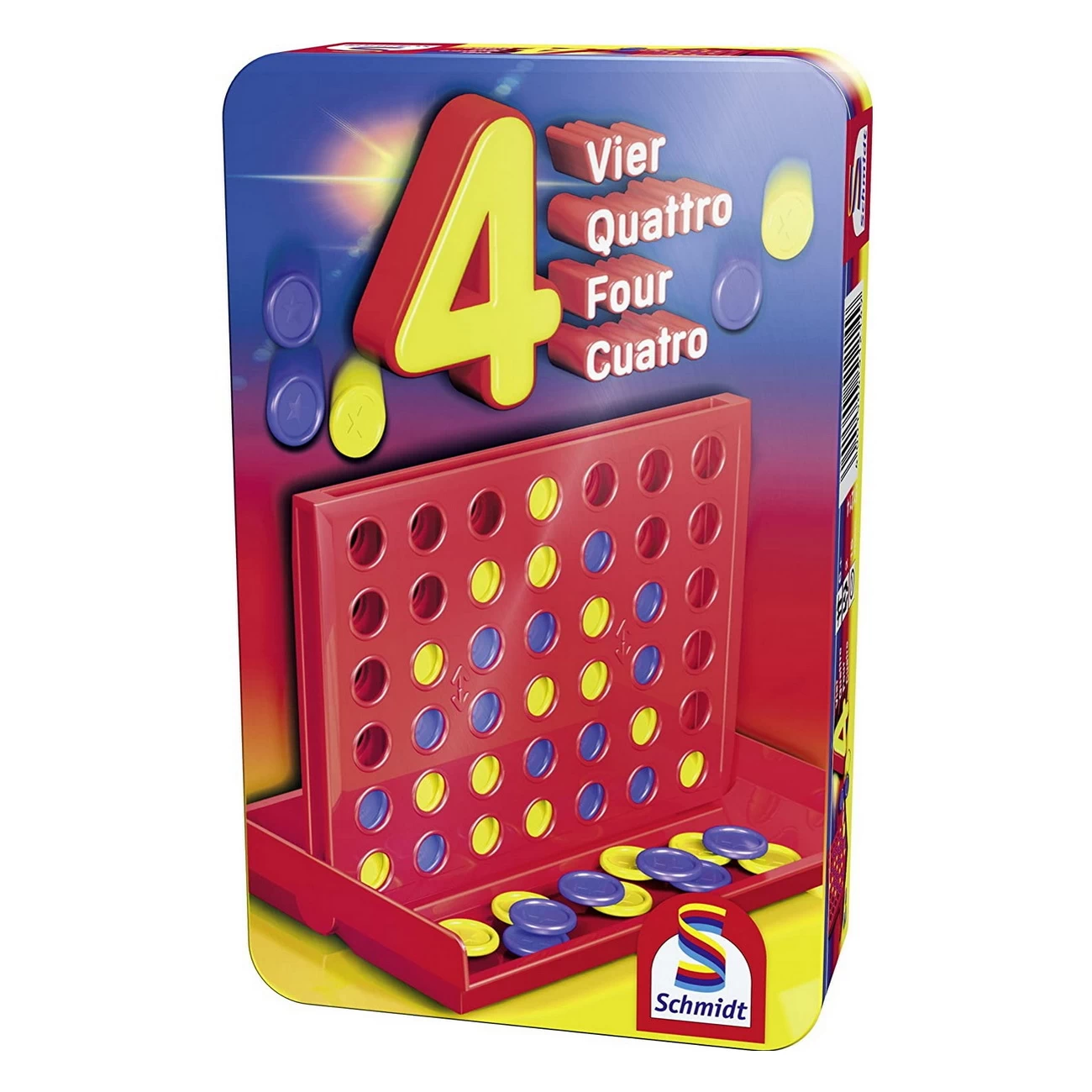 Vier Reisespiel Metalldose (Schmidt 51214) 2 Vier Reisespiel Metalldose (Schmidt 51214) – Bild 2