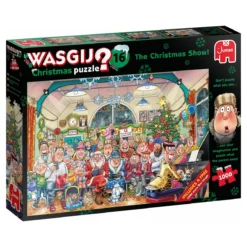 Jumbo Wasgij Christmas 16 - Die Große Weihnachtsvorstellung - 2 Puzzle Je 1000 Teile